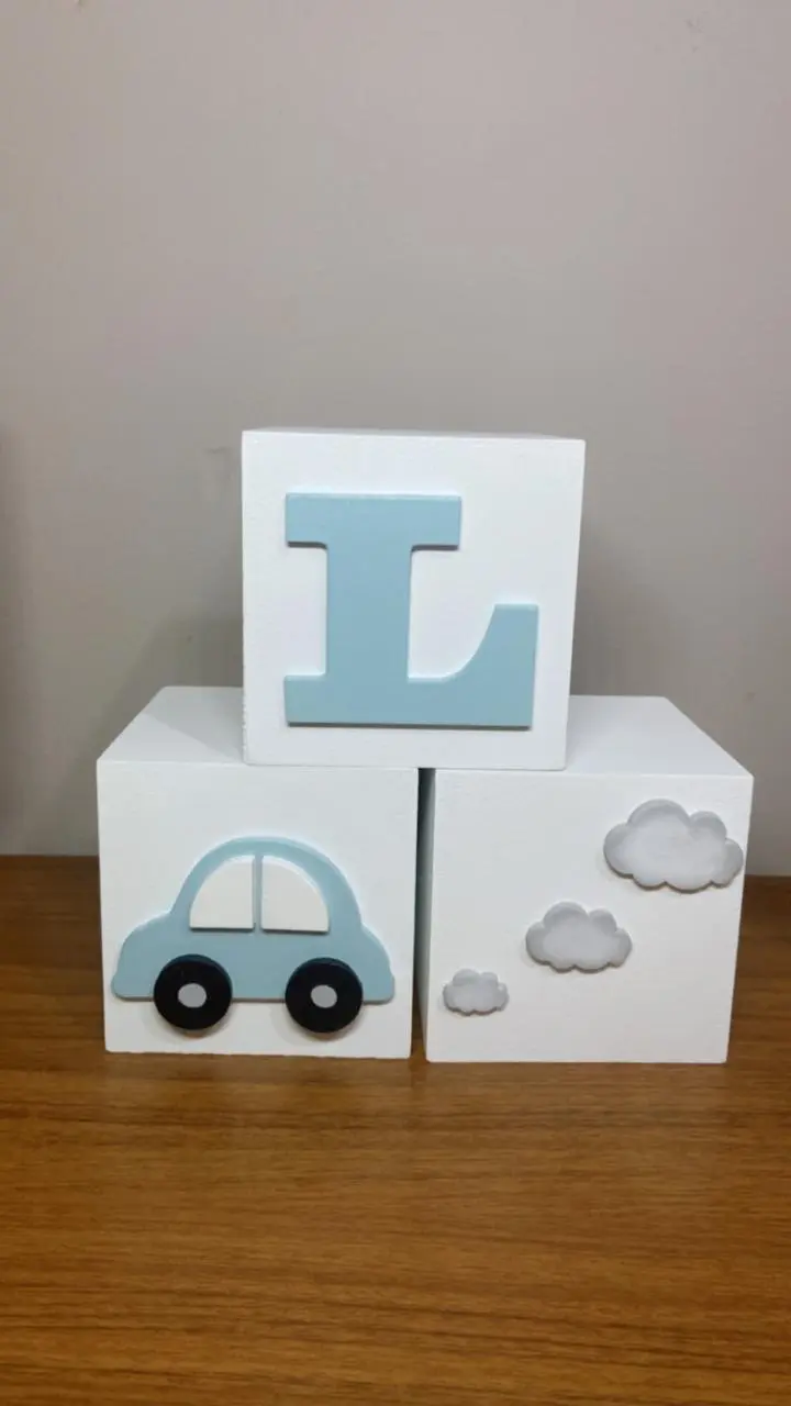 Cubos decorativos em MDF - Image 3